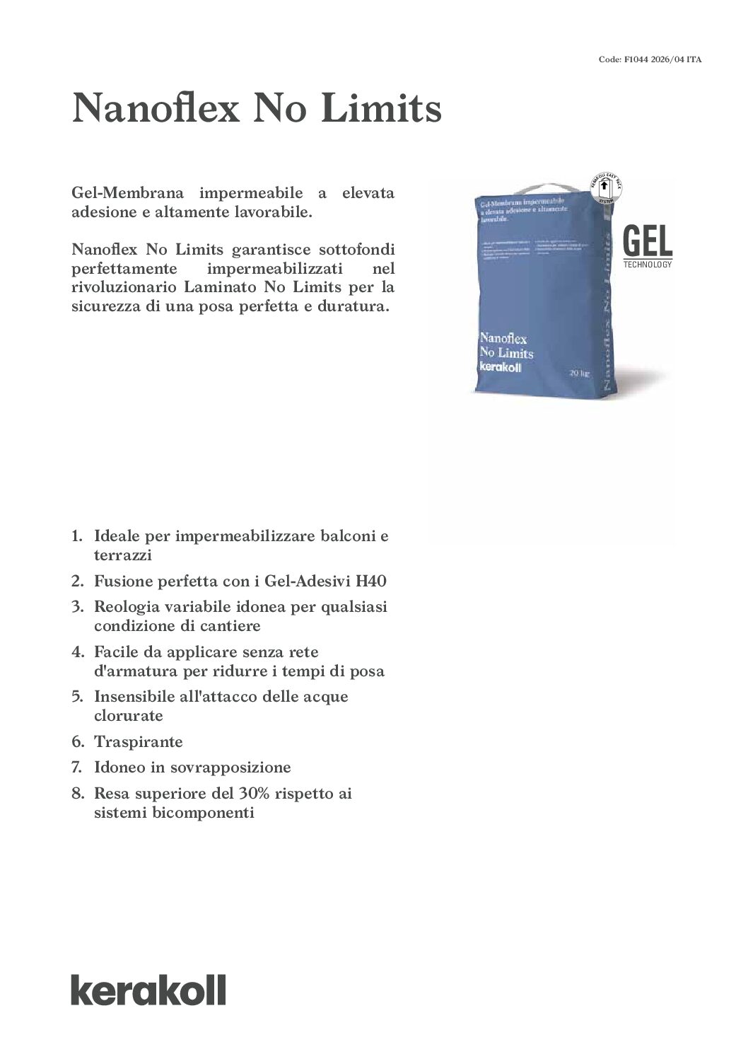 Nanoflex No Limits_2026_ita